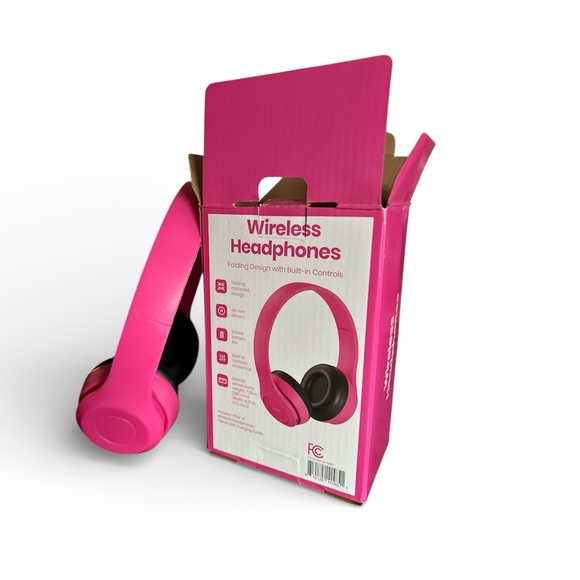 🐰EASTER BASKET ALERT🐰 GEMS Pink Wireless Headphones - Picture 2 of 4
